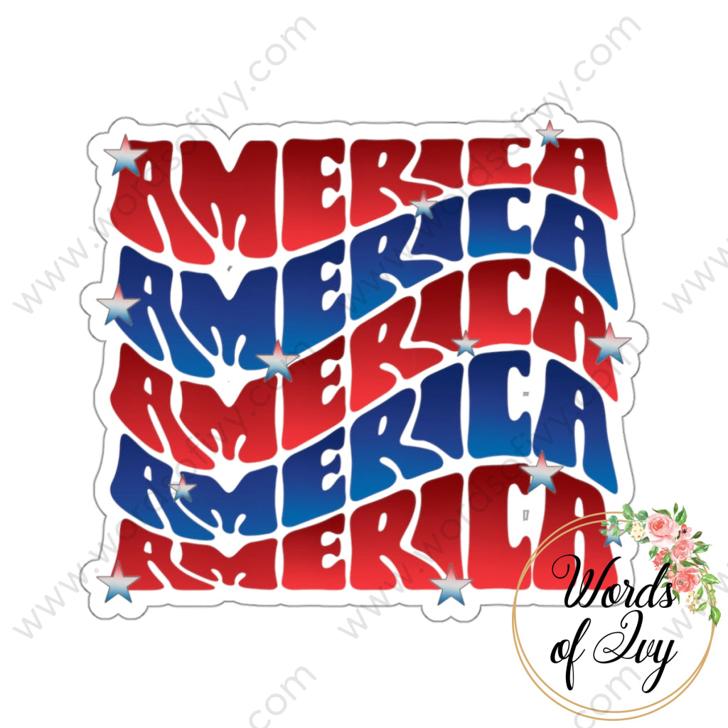 Sticker - AMERICA 230719005 | Nauti Life Tees