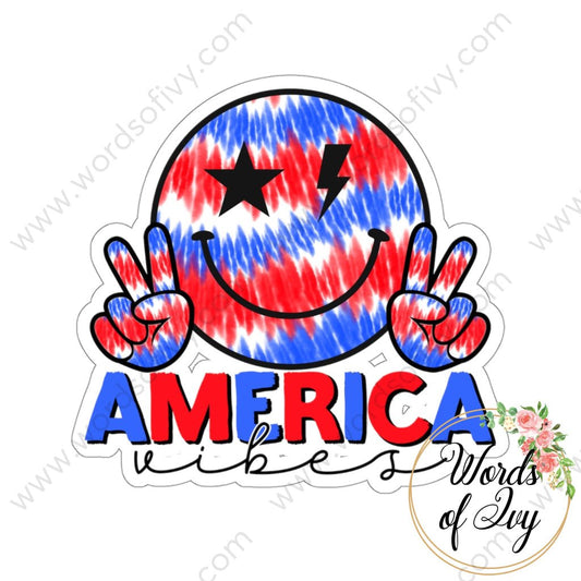 Sticker - AMERICA VIBES 220306001 | Nauti Life Tees