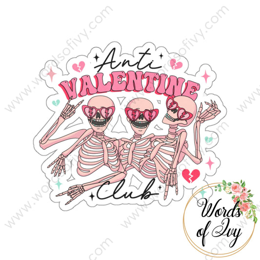 Sticker - Anti Valentine Club 240113006 | Nauti Life Tees