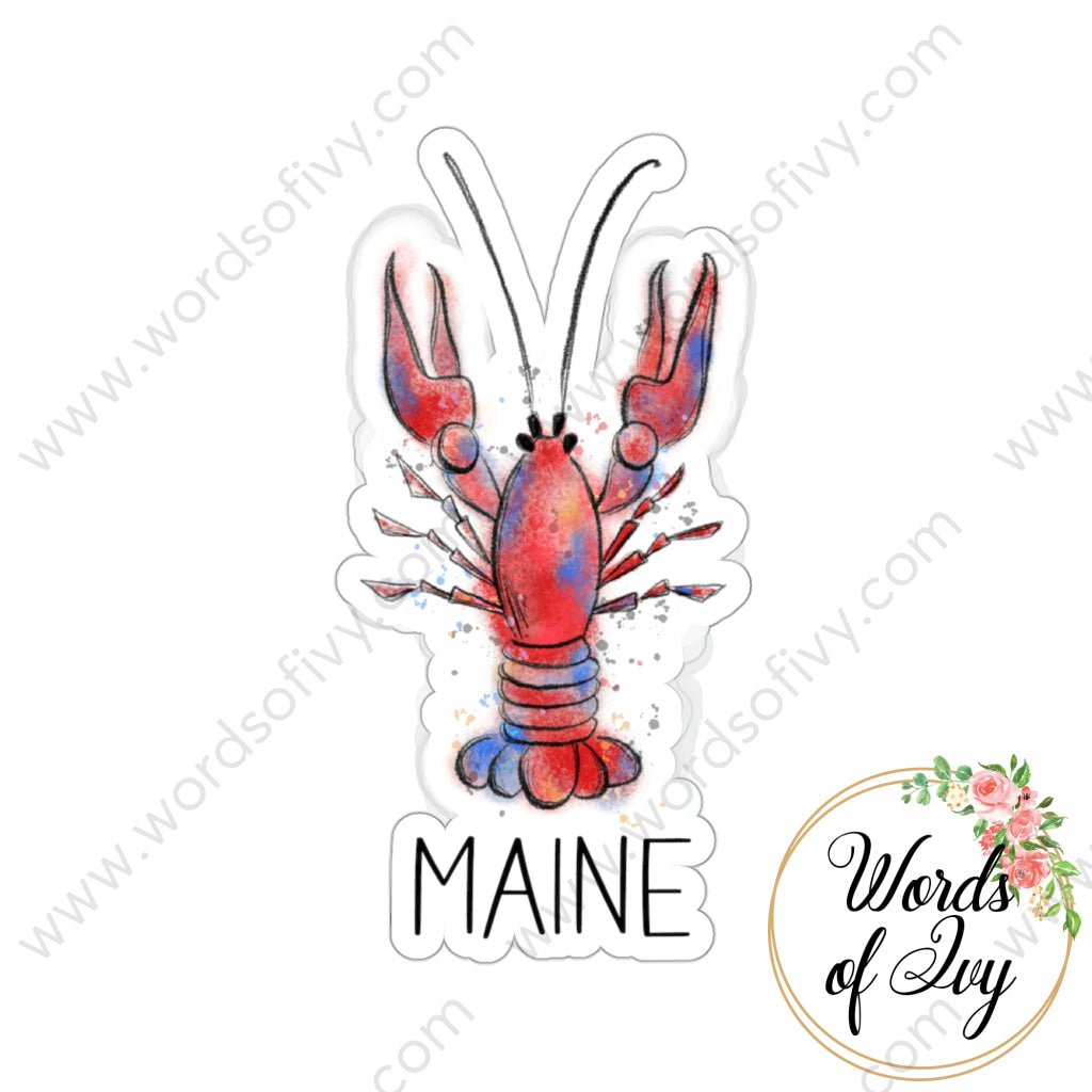 Sticker - Bright Lobster Maine 221202003 | Nauti Life Tees