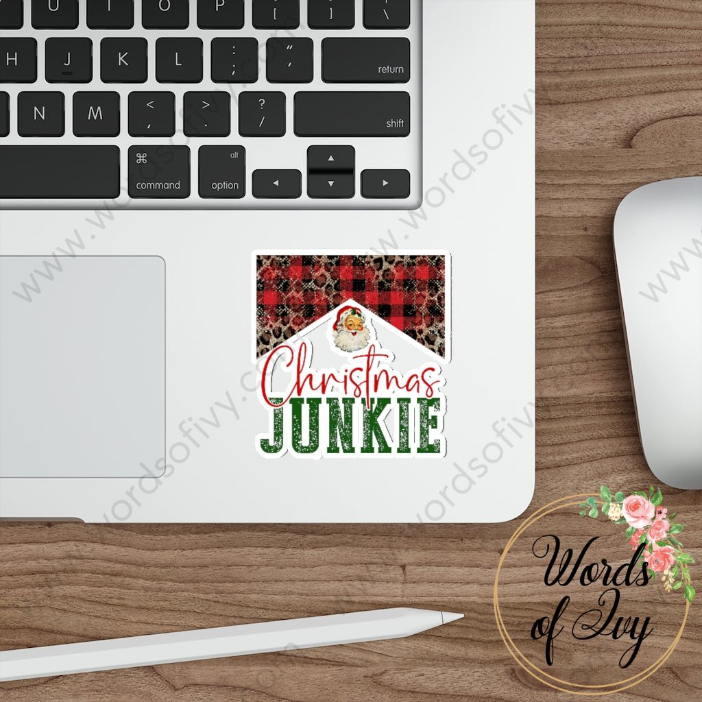 Sticker - Christmas Junkie 211209005 | Nauti Life Tees