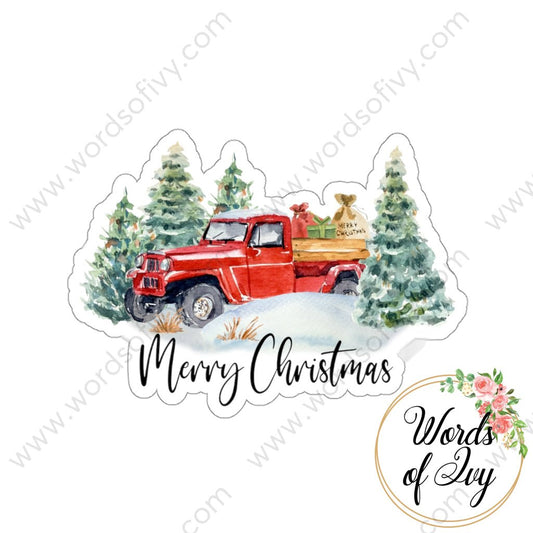 Sticker - Christmas Truck 211023 211124003 | Nauti Life Tees