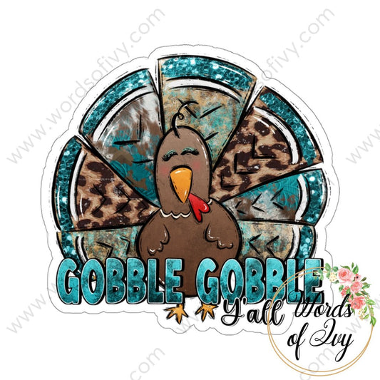 Sticker - Gobble Gobble y'all 220910005 | Nauti Life Tees