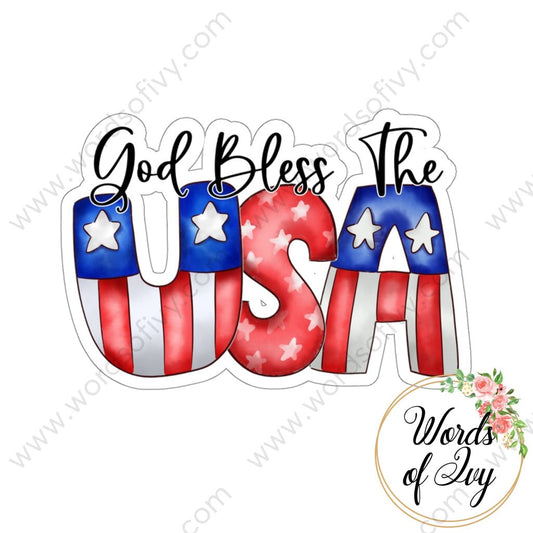 Sticker - God Bless The USA 220130008 | Nauti Life Tees