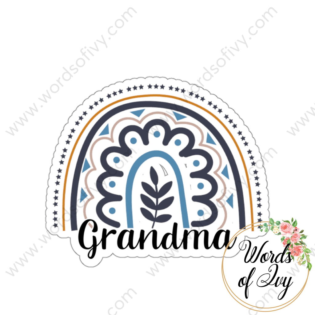 Sticker - Grandma 240223 240720013 White / Die-Cut 3’’ × Paper Products