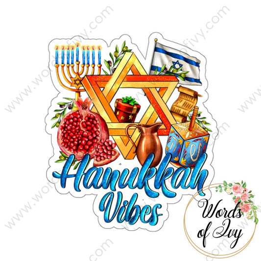 Sticker - Hanukkah Vibes 221113003 | Nauti Life Tees