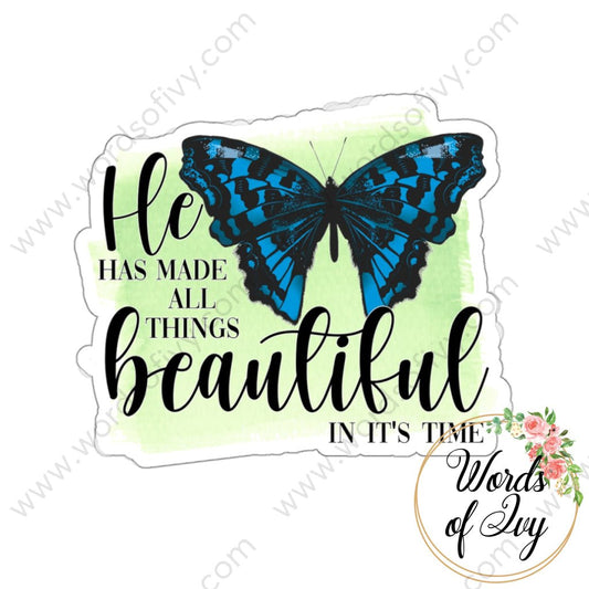 Sticker - He has made all things beautiful in it's time 220130003 | Nauti Life Tees