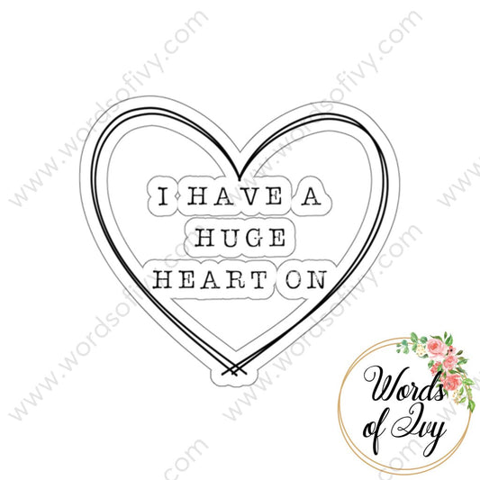 Sticker - Huge heart on 211225006 | Nauti Life Tees