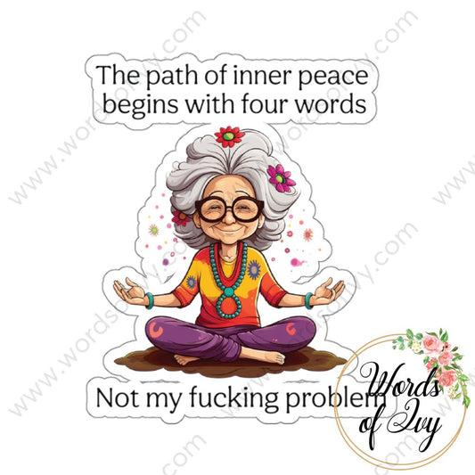 Sticker - Inner peace 240218001 | Nauti Life Tees