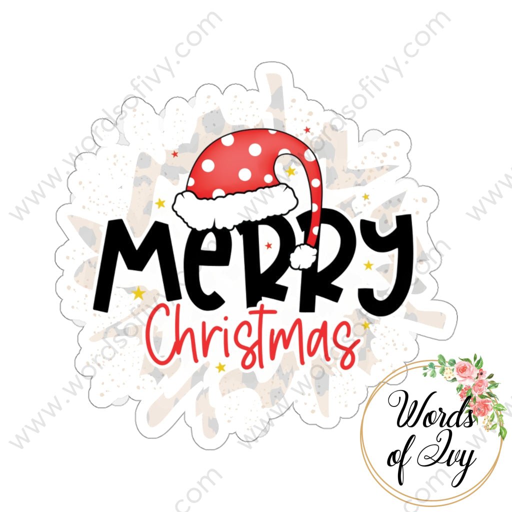 Sticker - Merry Christmas 211119002 | Nauti Life Tees