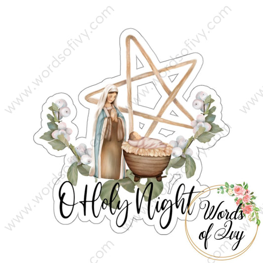 Sticker - nativity o holy night 2 211117 220926004 | Nauti Life Tees