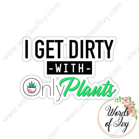 Sticker - Only Plants 220130019 White / Die Cut 3 × Paper Products