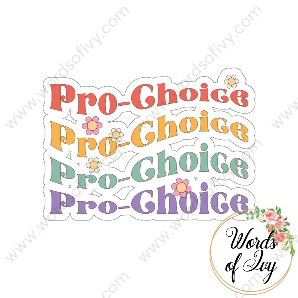 Sticker - Pro Choice 220706013 White / Die Cut 3 × Paper Products
