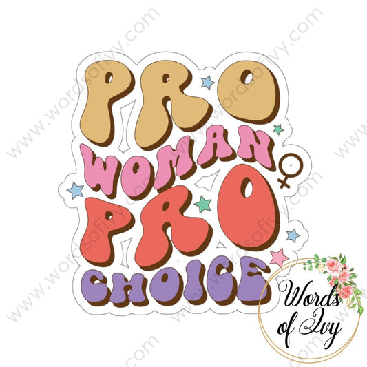 Sticker - Pro Women Choice 220706007 White / Die Cut 3 × Paper Products