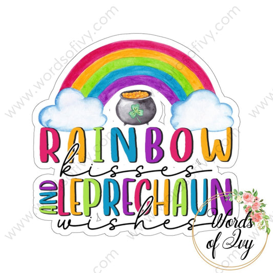 Sticker - RAINBOW KISSES AND LEPRECHAUN WISHES 220223003 | Nauti Life Tees