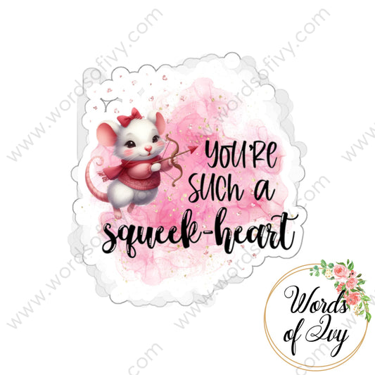 Sticker - Squeek-Heart 240114 240720018 White / Die-Cut 3’’ × Paper Products