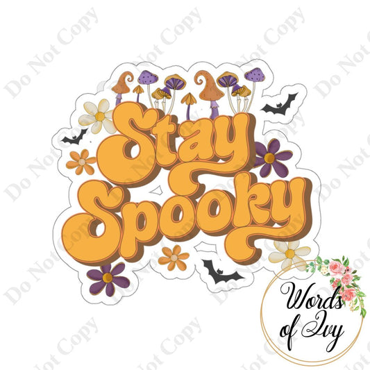 Sticker - Stay Spooky 220913002 White / Die Cut 3 × Paper Products