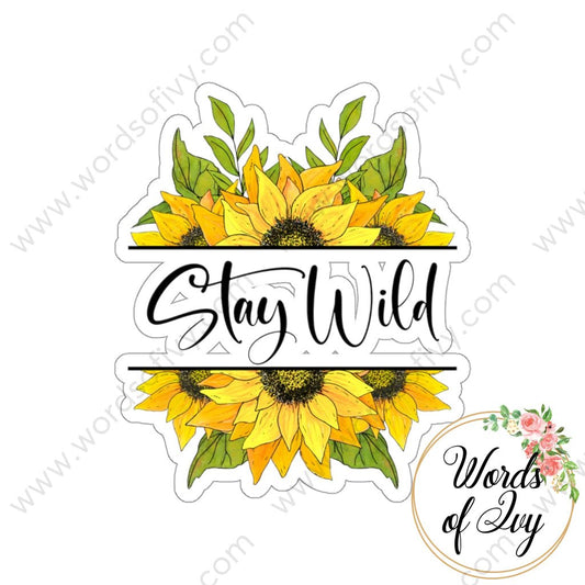 Sticker - Stay Wild 220411009 White / Die Cut 3 × Paper Products