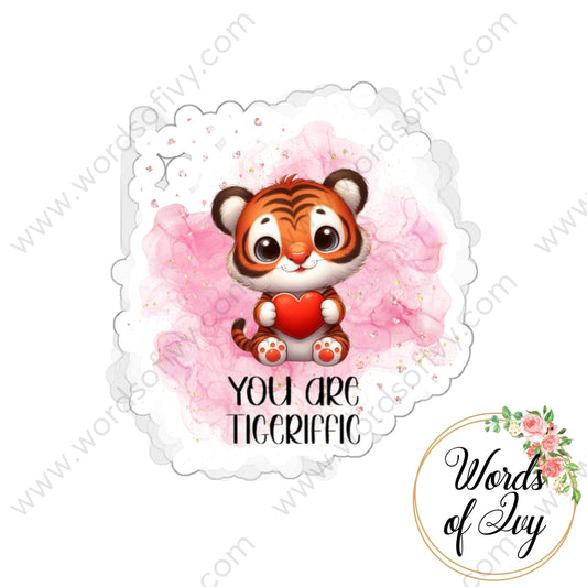 Sticker - Tigeriffic 240113 240720019 White / Die-Cut 3’’ × Paper Products