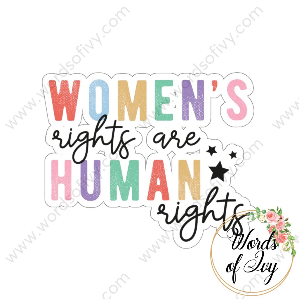 Sticker - Women's rights are Human rights 220706004 | Nauti Life Tees