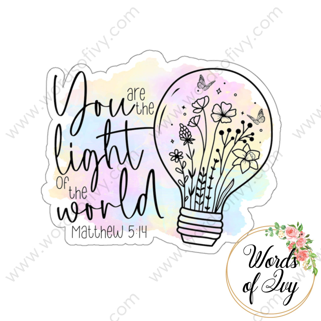 Sticker - You Are The Light Of World 220416009 White / Die-Cut 3’ × Paper Products