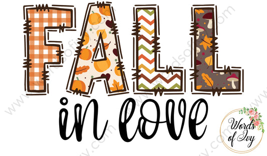 Sublimation Digital Download - Fall In Love 220903