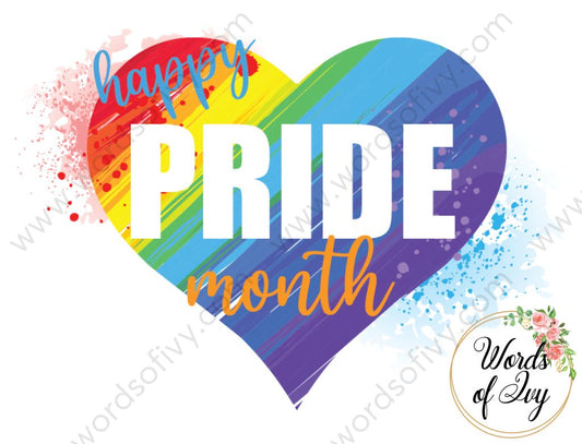 Sublimation Digital Download - Happy Pride Month 210605