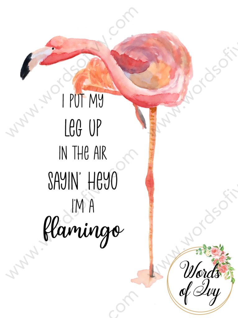 Sublimation Digital Download - Heyo Flamingo 210516 | Nauti Life Tees