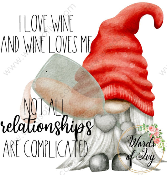 Sublimation Digital Download - I Love Wine And Loves Me 210525