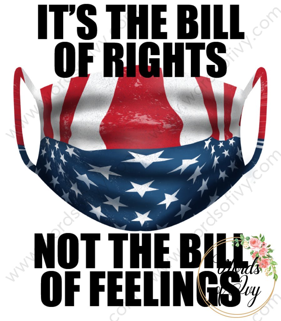 Sublimation Digital Download - It's the bill of rights not the bill of feelings 210528 | Nauti Life Tees