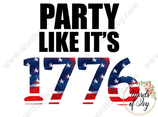 Sublimation Digital Download - Party Like it's 1776 | Nauti Life Tees