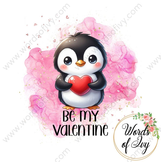 Sublimation Digital Download - Penguin be my valentine 240113 | Nauti Life Tees