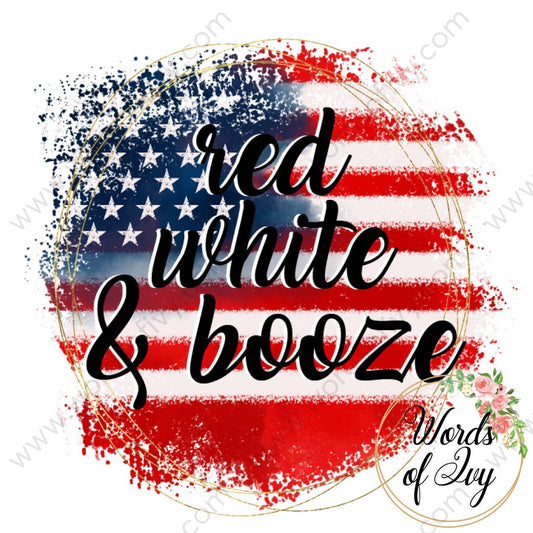 Sublimation Digital Download - Red White And Booze 210528
