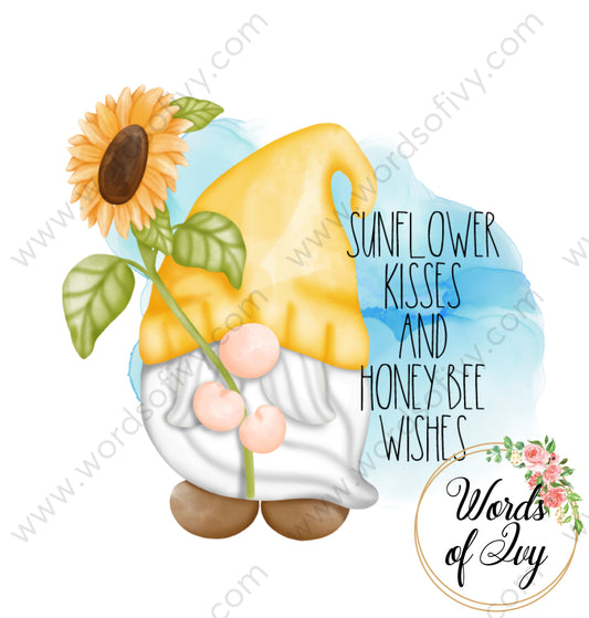 Sublimation Digital Download - Sunflower Kisses And Honey Bee Wishes 210524