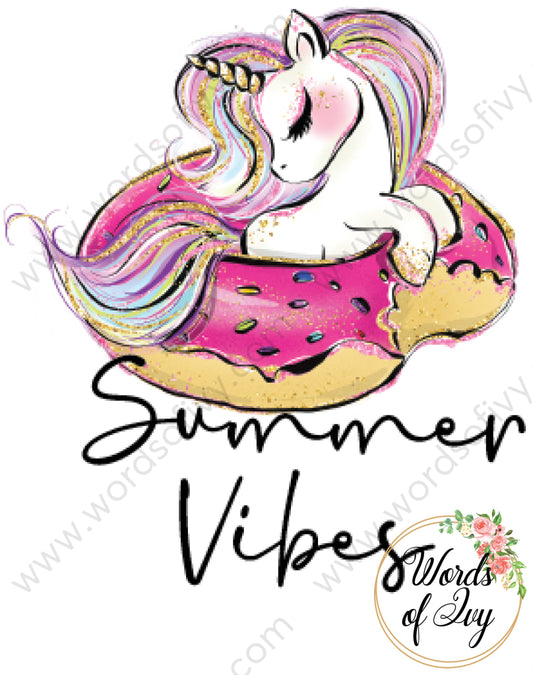 Sublimation Digital Download - Unicorn Summer Vibes 210516 | Nauti Life Tees