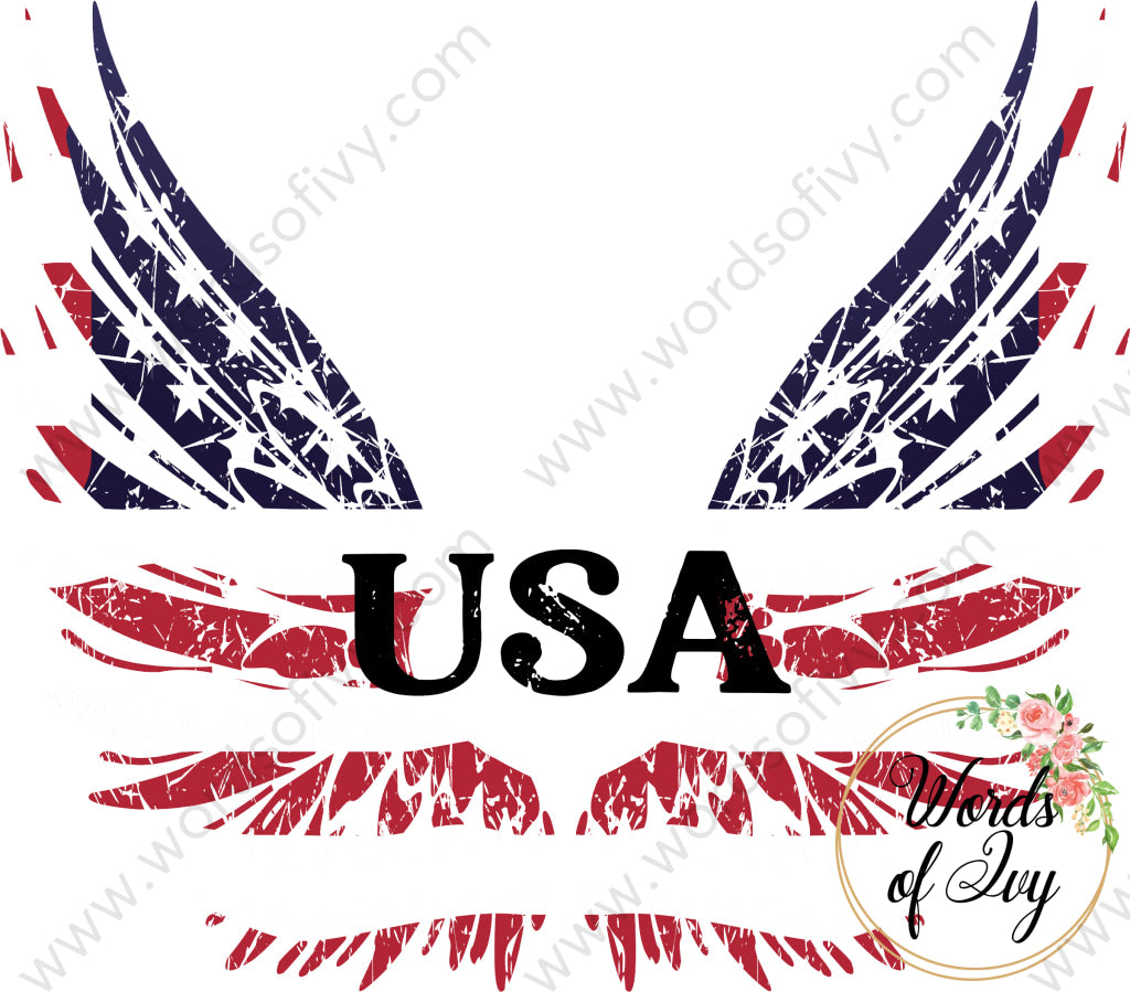 Sublimation Digital Download - Usa Wings 220531