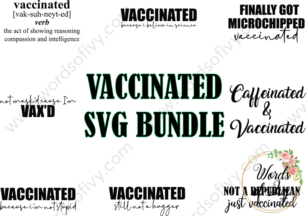 Svg Bundle - Vaccinated
