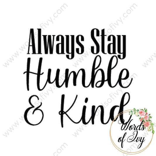SVG Download - Always stay humble and kind 210522 | Nauti Life Tees