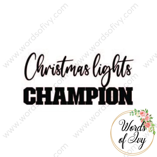 SVG Download - Christmas lights champion 210724 | Nauti Life Tees