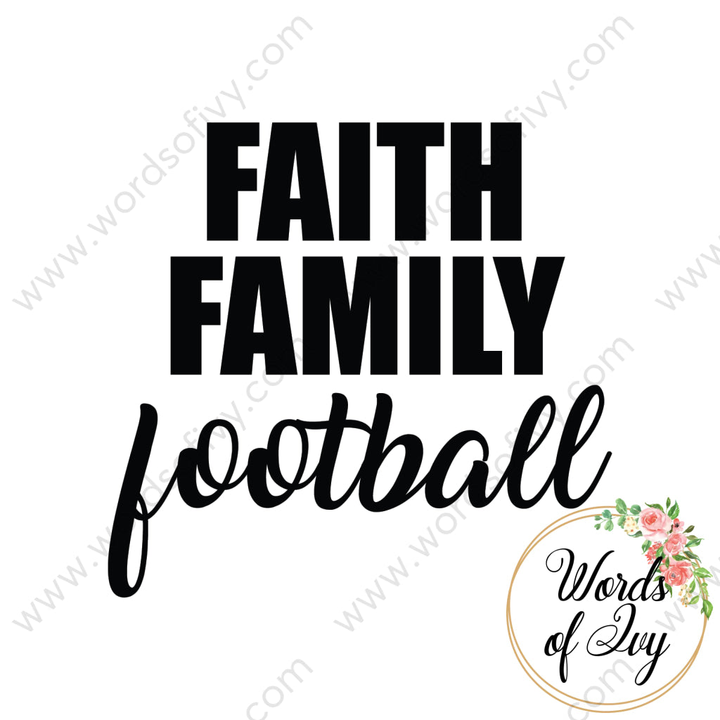 SVG Download - faith family football 180112 | Nauti Life Tees