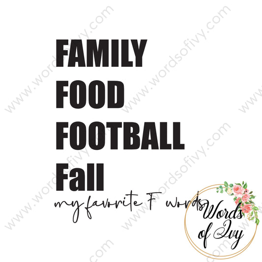 Svg Download - Family Food Football Fall My Favorite F Words 210705