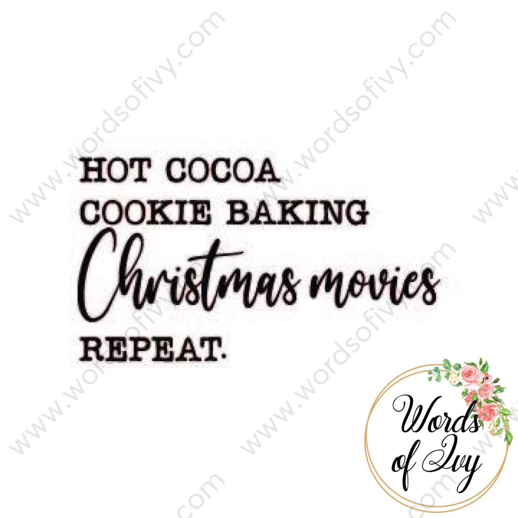 Svg Download - Hot Cocoa Cookie Baking Christmas Movies Repeat 210724