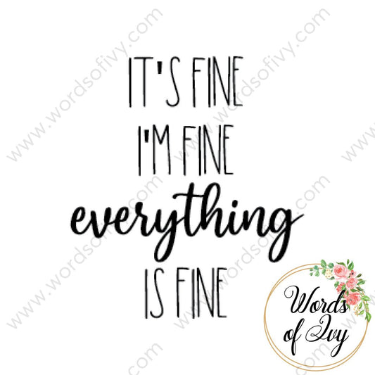 SVG Download - I'm fine it's fine everything is fine 210526 | Nauti Life Tees