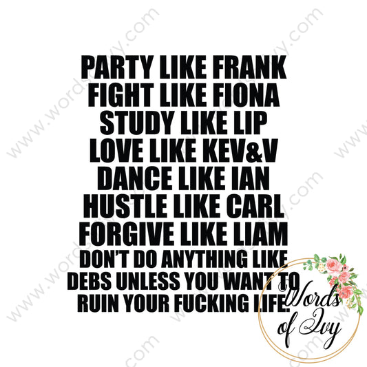 SVG Download - Party Like Frank 180112 | Nauti Life Tees