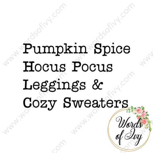 SVG Download - Pumpkin Spice Hocus Pocus Leggings & Cozy Sweaters 210705 | Nauti Life Tees