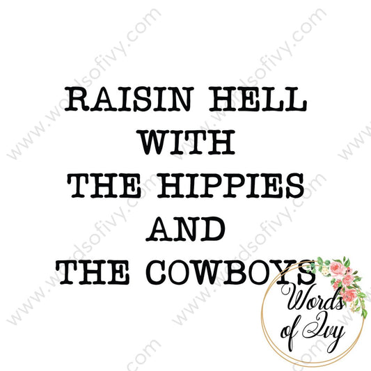 Svg Download - Raisin Hell With The Hippies And Cowboys 210705