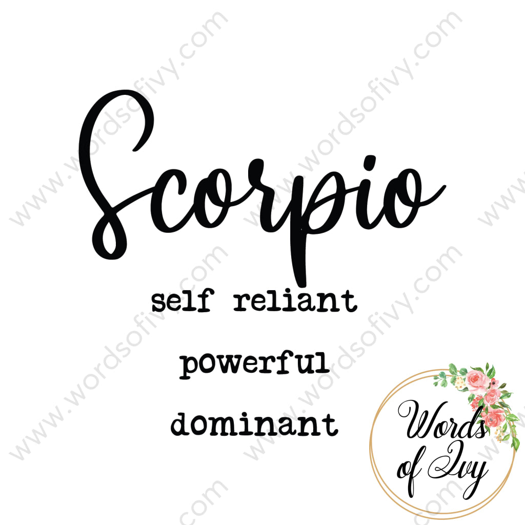 SVG Download - Scorpio Traits 210619 | Nauti Life Tees