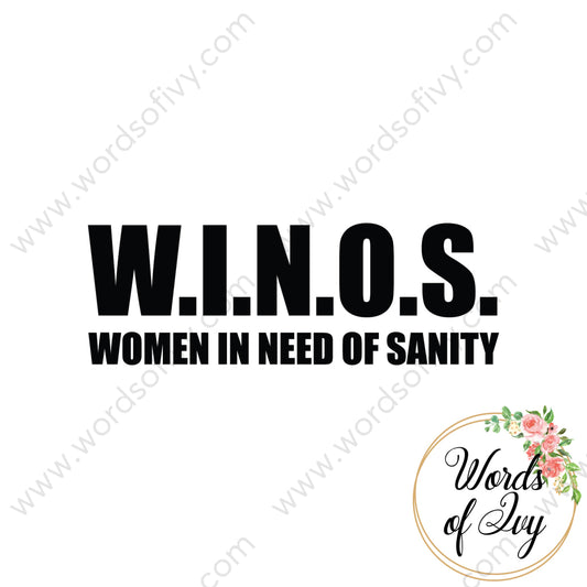 Svg Download - Winos Women In Need Of Sanity 180115