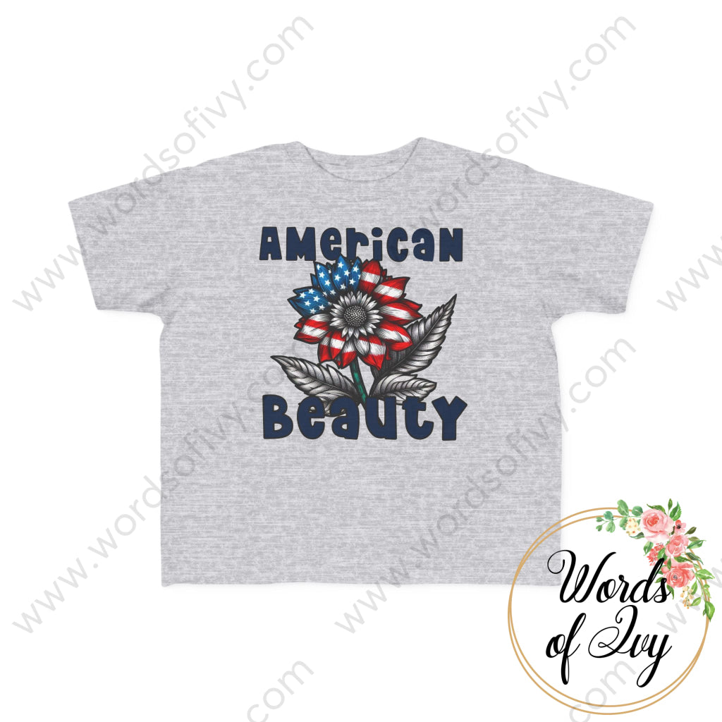 Toddler Tee - American Beauty 240721011 Heather / 2T Kids Clothes