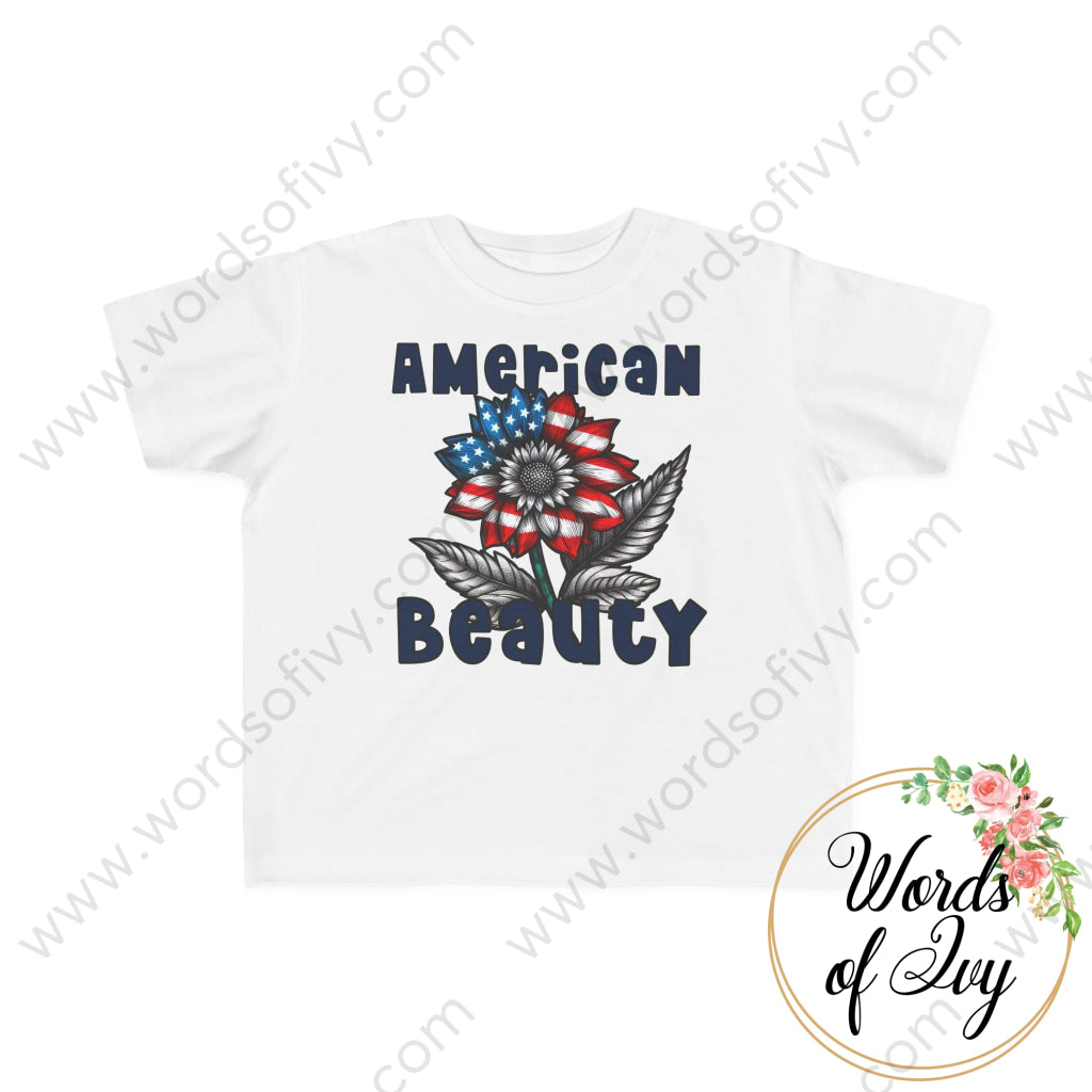 Toddler Tee - American Beauty 240721011 White / 2T Kids Clothes